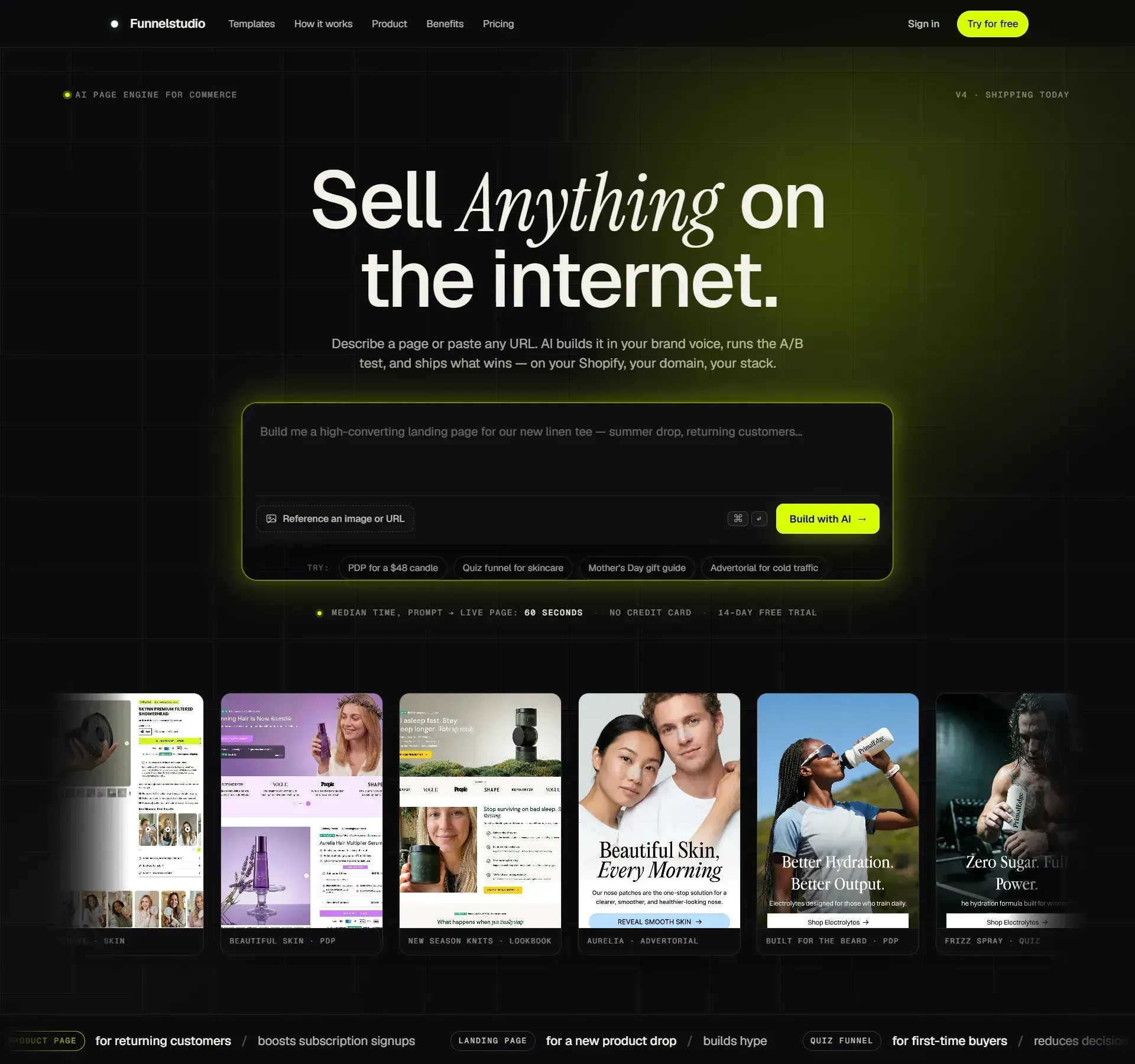 FunnelStudio — Sell Anything on the Internet hero